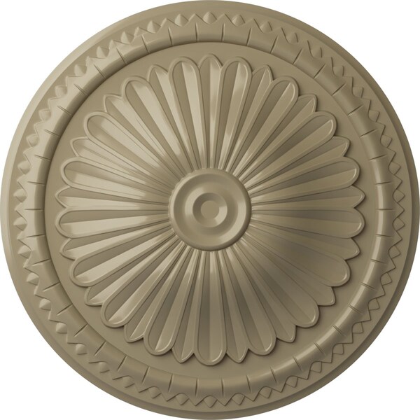 Ekena Millwork Alexa Ceiling Medallion (Fits Canopies up to 3"), Hand-Painted Gobi Desert, 15"OD x 1 3/4"P CM14AXGDF - main